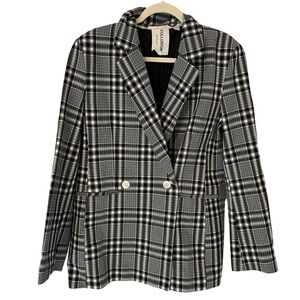 Collusion From ASOS Oversized Checkered Blazer